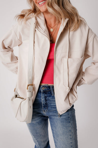 Fiona – Veste En Velours Côtelé Décontractée Avec Capuche Pour Un Style Relax