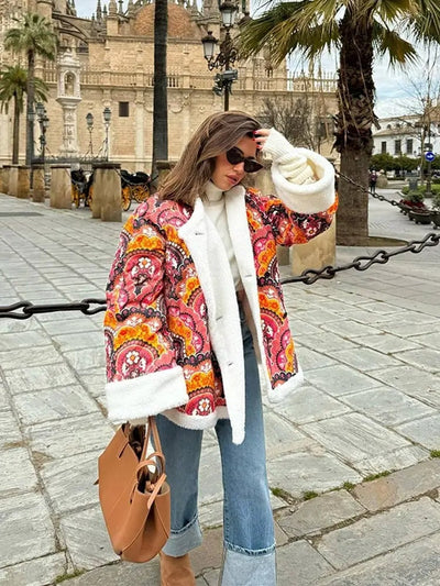 Claire – Manteau À Motif Bohème Pour Un Look Unique
