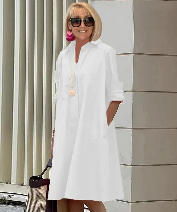 Charlotte - Robe Chemise Chic Et Élégante