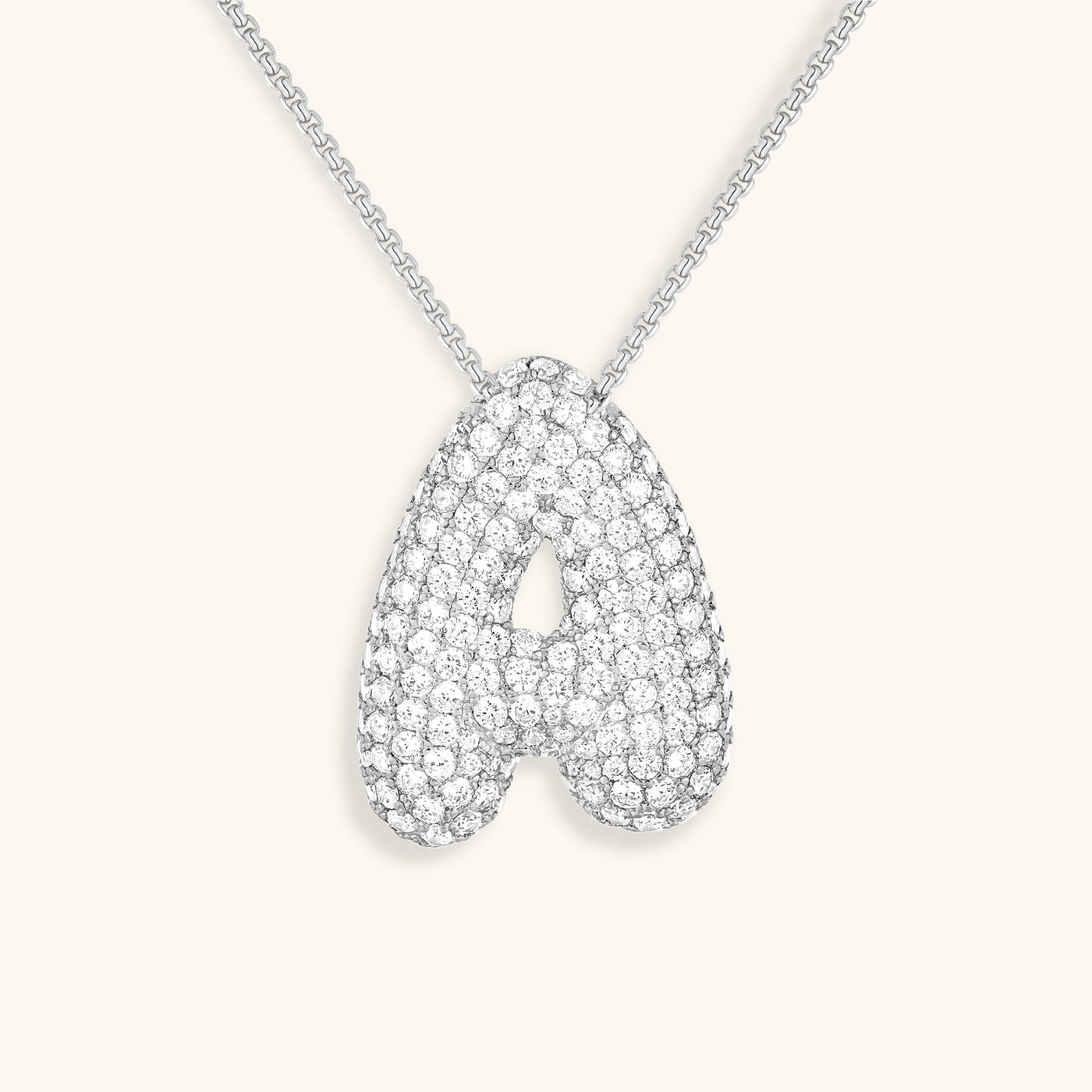 Collier Initiale Diamant – Bubble
