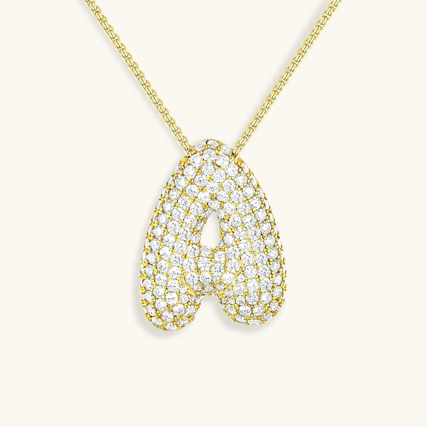 Collier Initiale Diamant – Bubble