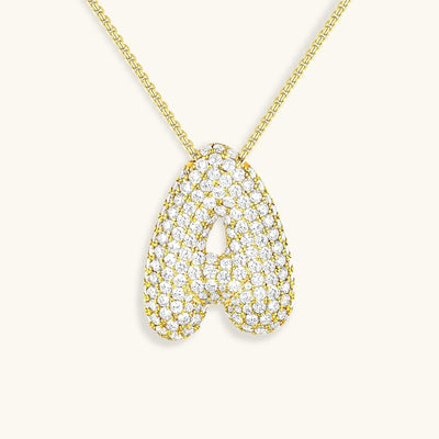 Collier Initiale Diamant – Bubble