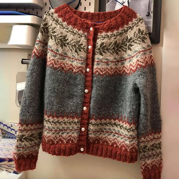 Inès - Pull vintage automne femme