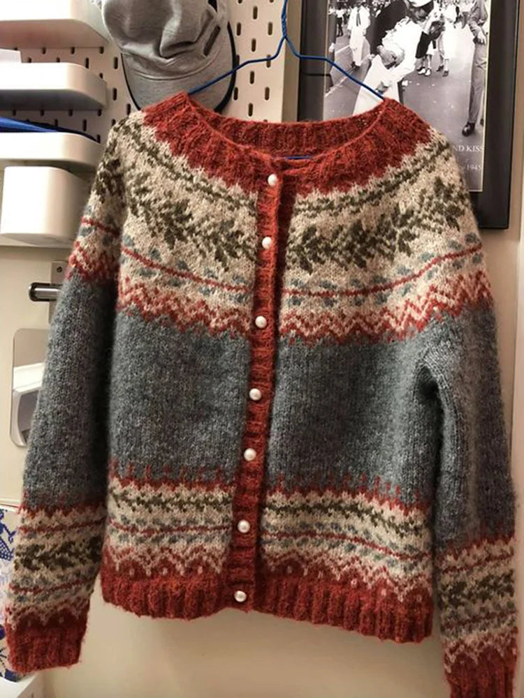 Inès - Pull vintage automne femme