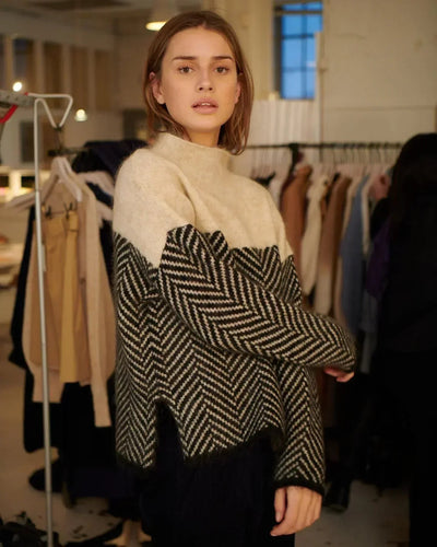 Chloé - Pull automne à col femme