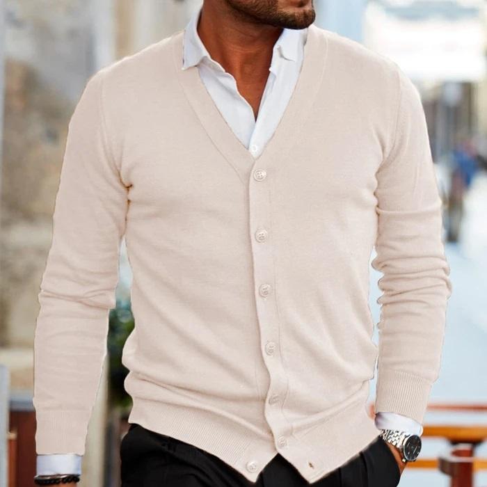 Louis - Cardigan automne homme élégant