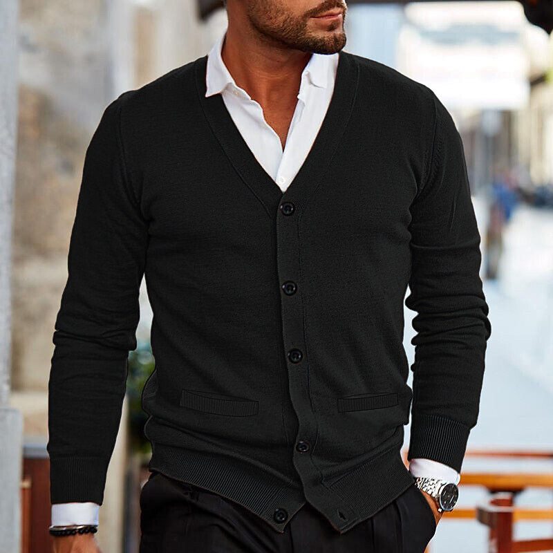 Louis - Cardigan automne homme élégant