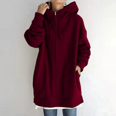 Manon - Cardigan automne à capuche femme