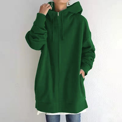 Manon - Cardigan automne à capuche femme