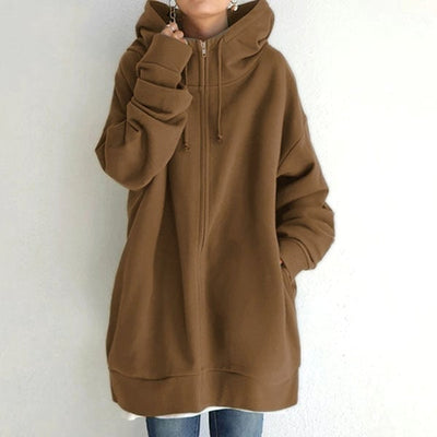 Manon - Cardigan automne à capuche femme