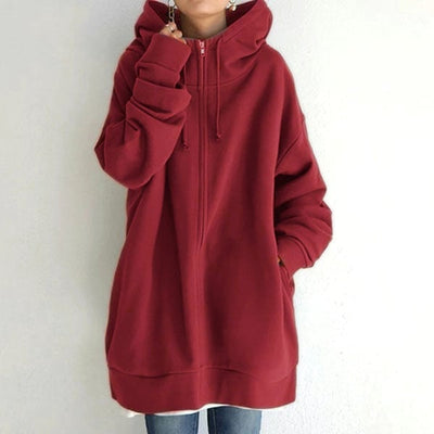 Manon - Cardigan automne à capuche femme