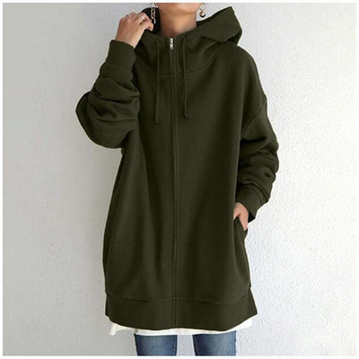 Manon - Cardigan automne à capuche femme