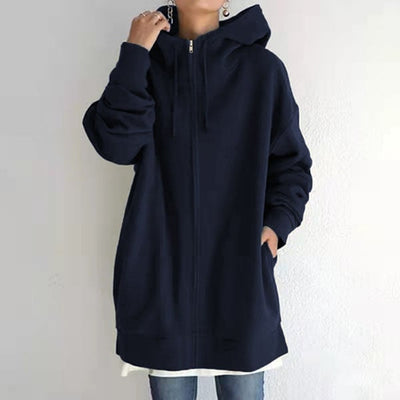 Manon - Cardigan automne à capuche femme