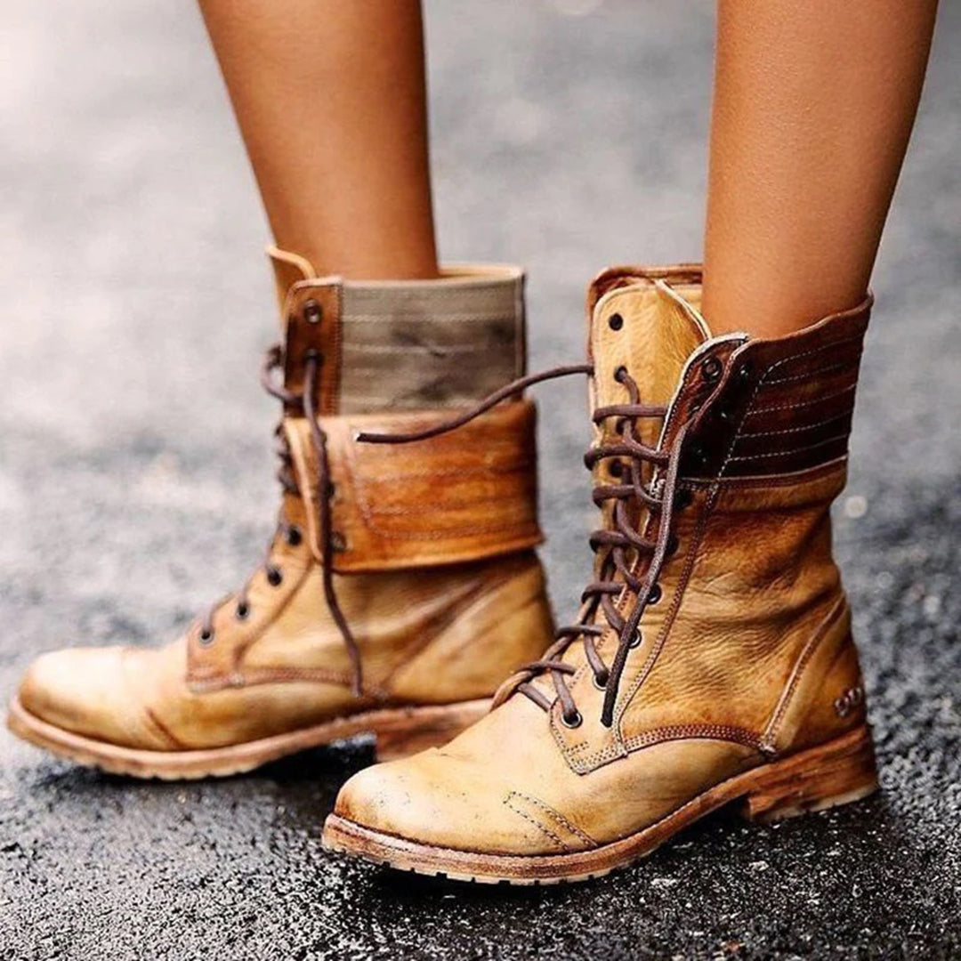 Maya - Bottes automne vintage femme