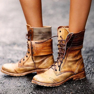 Maya - Bottes automne vintage femme