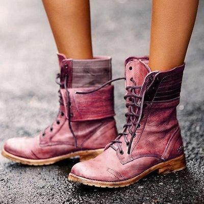Maya - Bottes automne vintage femme
