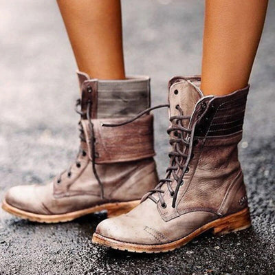 Maya - Bottes automne vintage femme