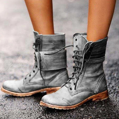 Maya - Bottes automne vintage femme