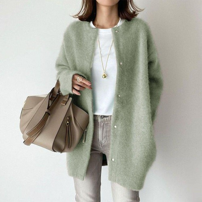 Léa - Gilet femme long élégant