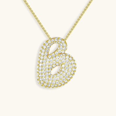 Collier Initiale Diamant – Bubble