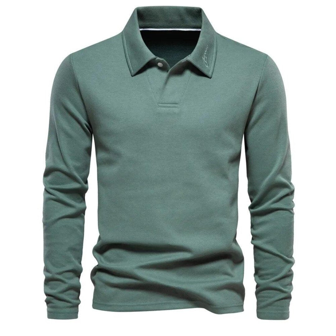 William - Polo shirt à manches longues - Intemporel - Décontracté - Hommes