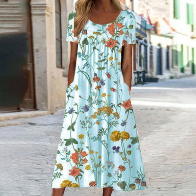Élodie - Robe D'Été Fluide Avec Coupe Féminine Et Tissu Confortable