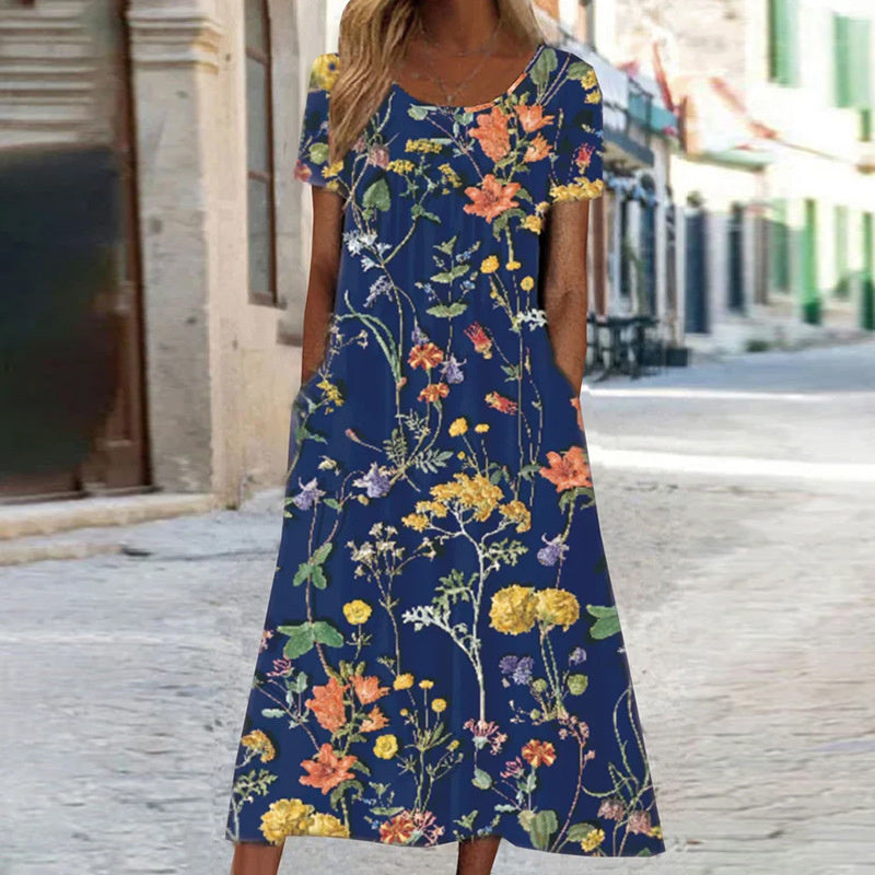 Élodie - Robe D'Été Fluide Avec Coupe Féminine Et Tissu Confortable