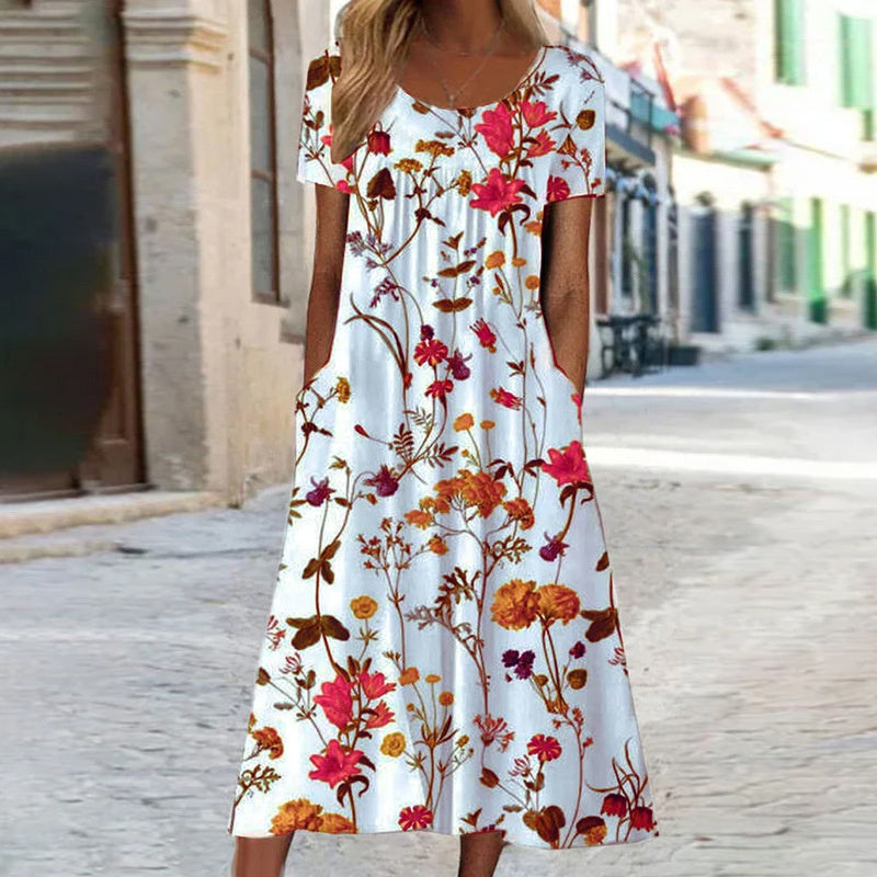 Élodie - Robe D'Été Fluide Avec Coupe Féminine Et Tissu Confortable