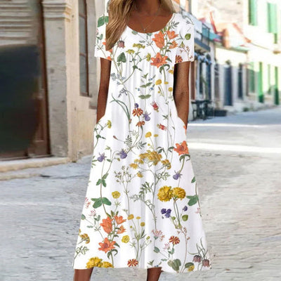 Élodie - Robe D'Été Fluide Avec Coupe Féminine Et Tissu Confortable