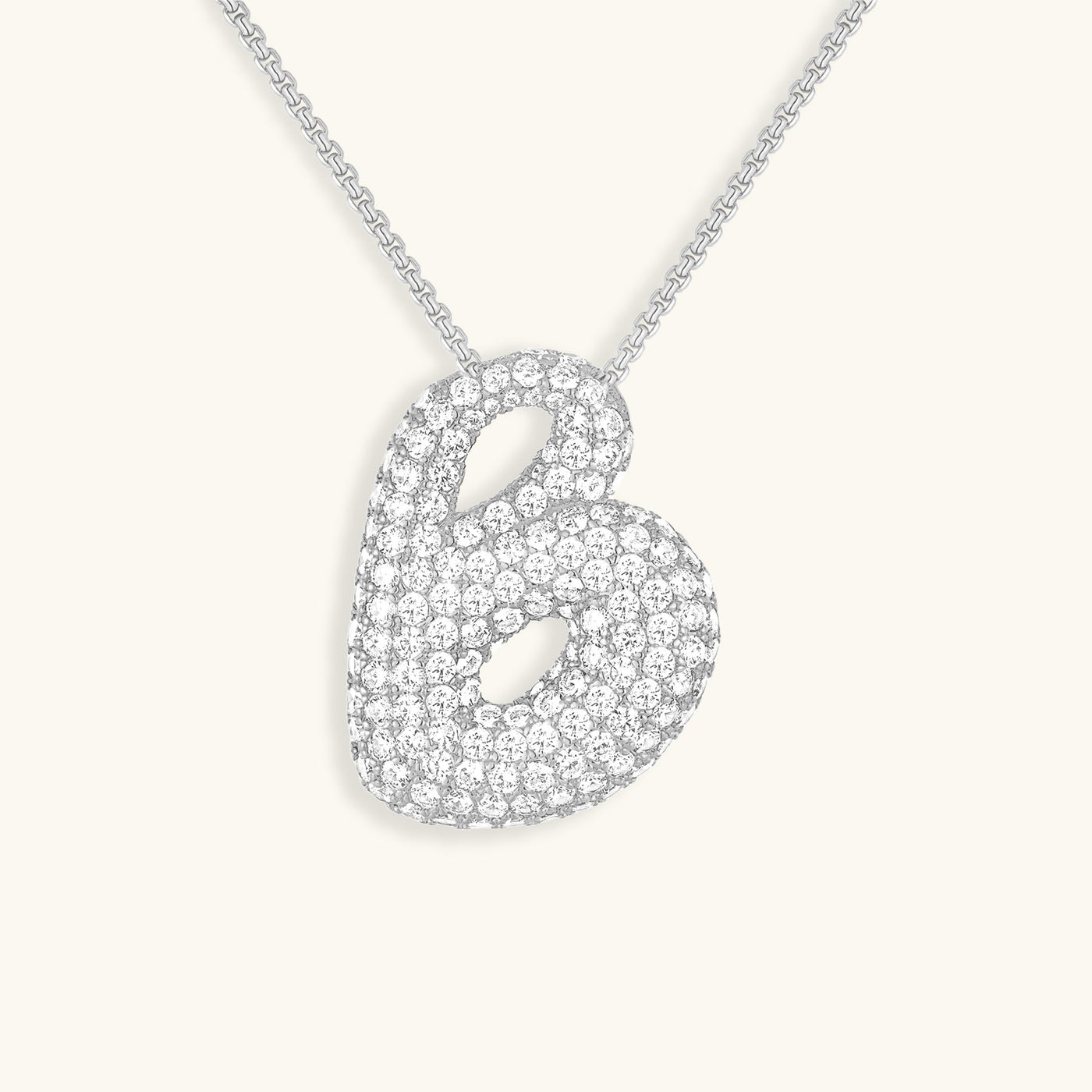 Collier Initiale Diamant – Bubble