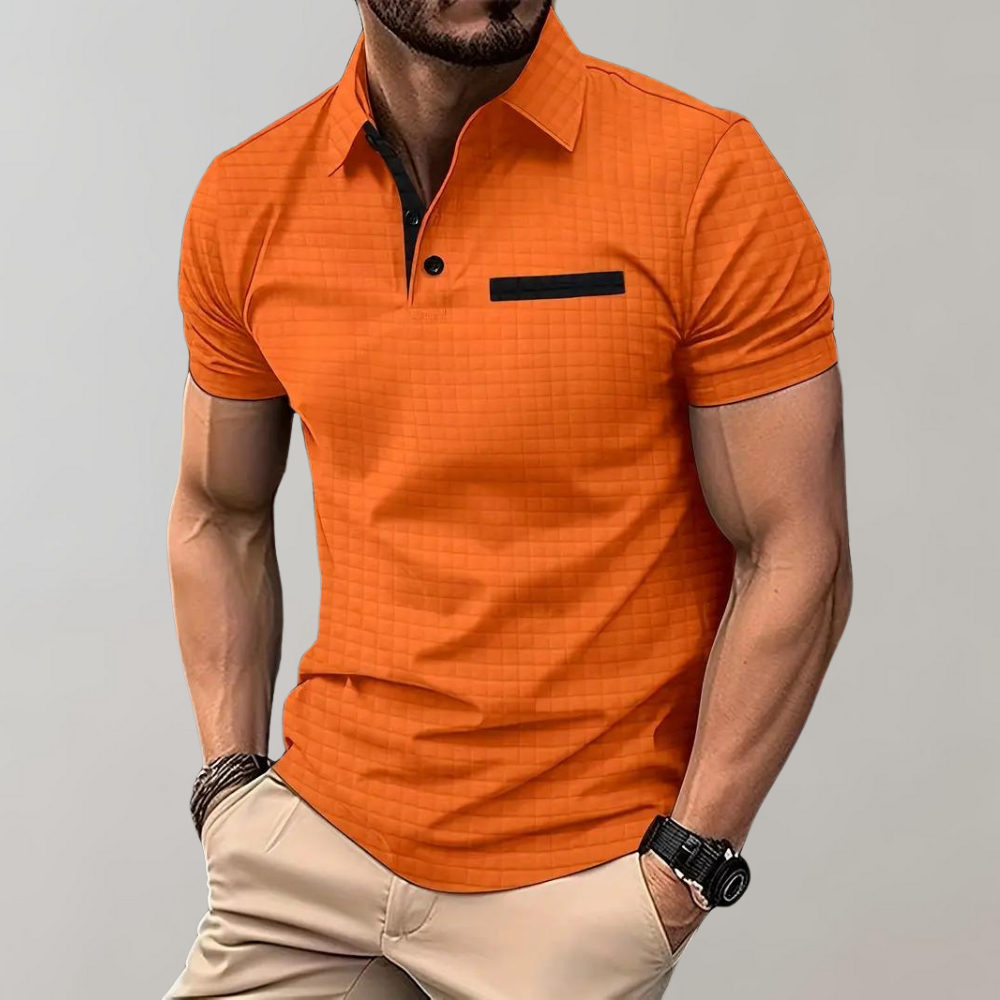 Max - Polo-shirt Orange - Élégant - Hommes