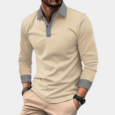 Clément - Polo à manches longues - Décontracté - Hommes