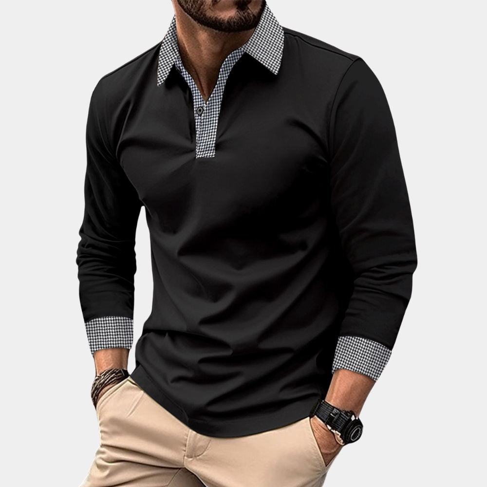 Clément - Polo à manches longues - Décontracté - Hommes