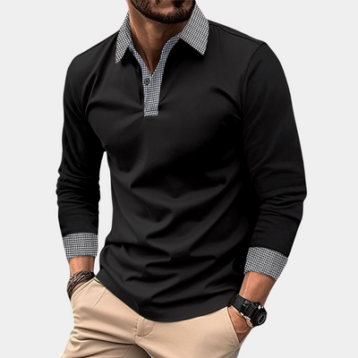 Clément - Polo à manches longues - Décontracté - Hommes