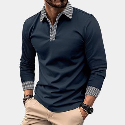Clément - Polo à manches longues - Décontracté - Hommes