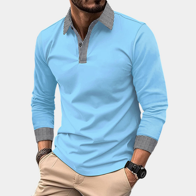 Clément - Polo à manches longues - Décontracté - Hommes