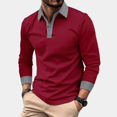 Clément - Polo à manches longues - Décontracté - Hommes