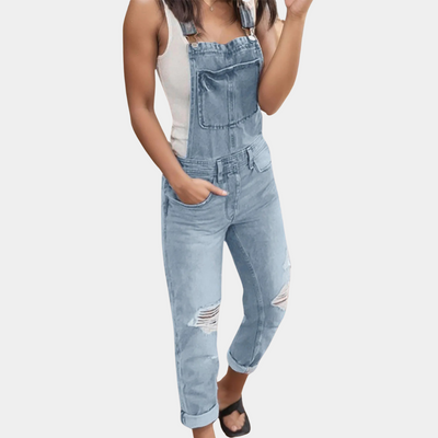 Cécile - Salopette En Denim - Tendance Et Confortable - Femmes