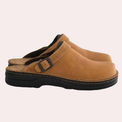 Chaussons pour hommes - Similicuir confortable - Sangle réglable - Design tendance