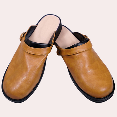 Chaussons pour hommes - Similicuir confortable - Sangle réglable - Design tendance