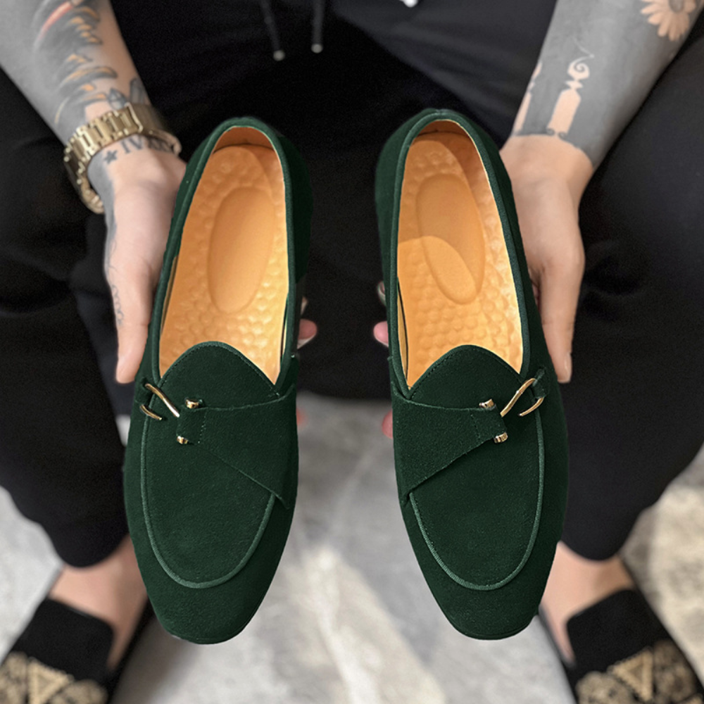 Mocassins pour hommes - Cuir bovin luxe - Légers et confortables