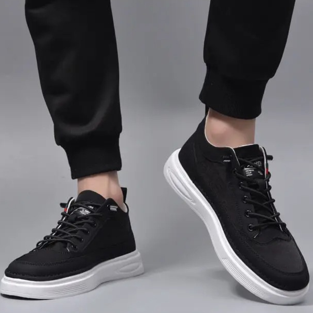 Mocassins pour hommes - Tige respirante - Confort décontracté - Noir