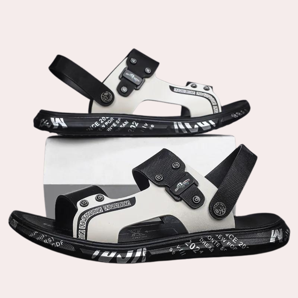 Sandales pour hommes en cuir - Confort de luxe - Ajustement léger