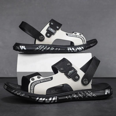 Sandales pour hommes en cuir - Confort de luxe - Ajustement léger