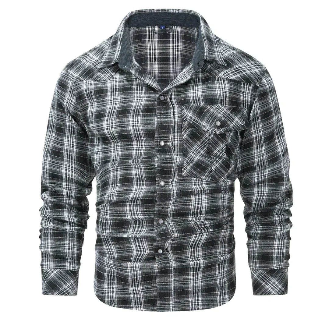 Janos - Chemise à carreaux rétro - Élégant - Hommes
