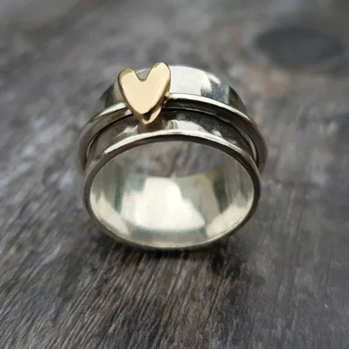 Cœur Classique – Bague en Argent