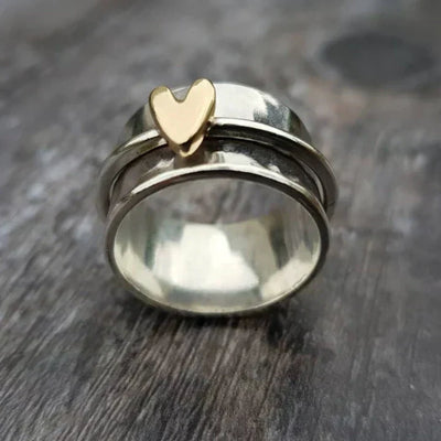 Cœur Classique – Bague en Argent