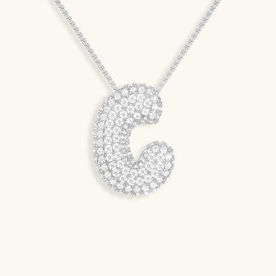 Collier Initiale Diamant – Bubble