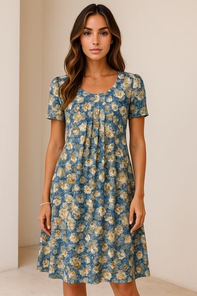 Carolina | Robe chic avec imprimé ludique