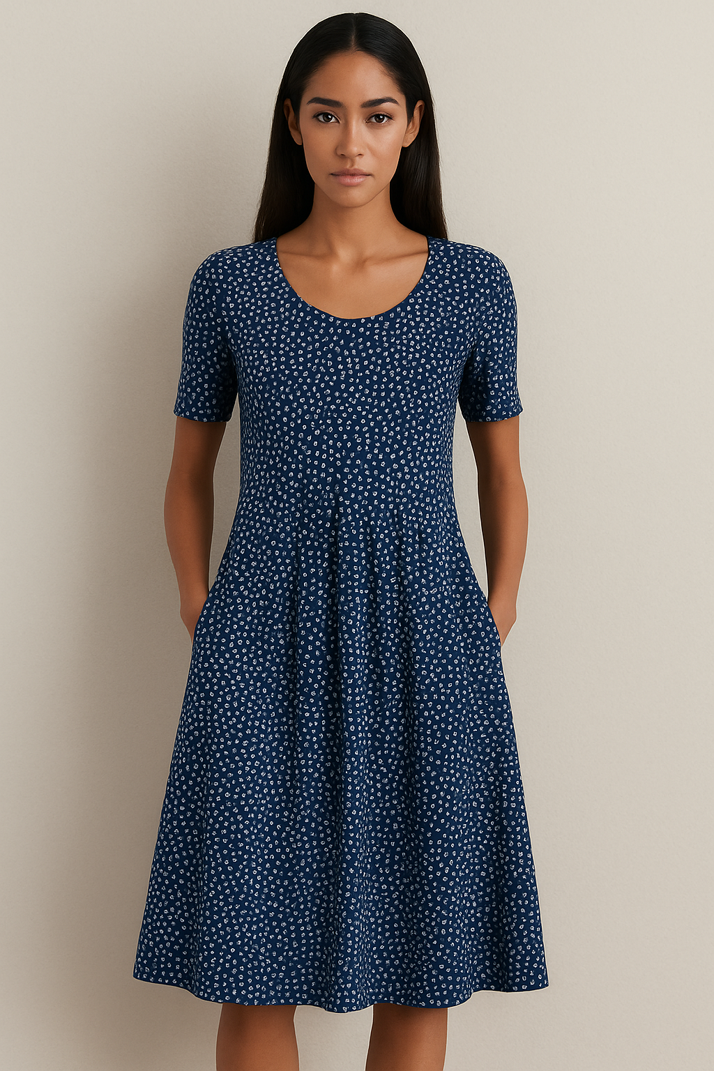 Carolina | Robe chic avec imprimé ludique